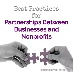 Best Practices for Partnerships Between Businesses and Nonprofits